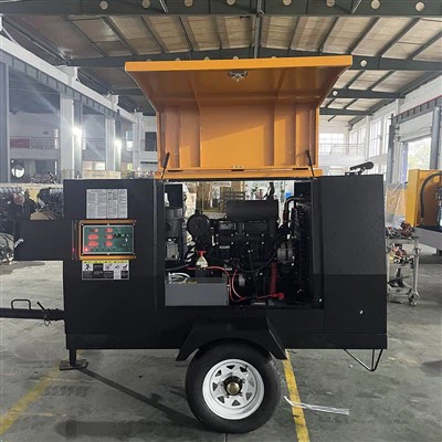 Zd -5\/8 185 সিএফএম ছোট পোর্টেবল ডিজেল স্ক্রু এয়ার সংক্ষেপক চাকাগুলিতে